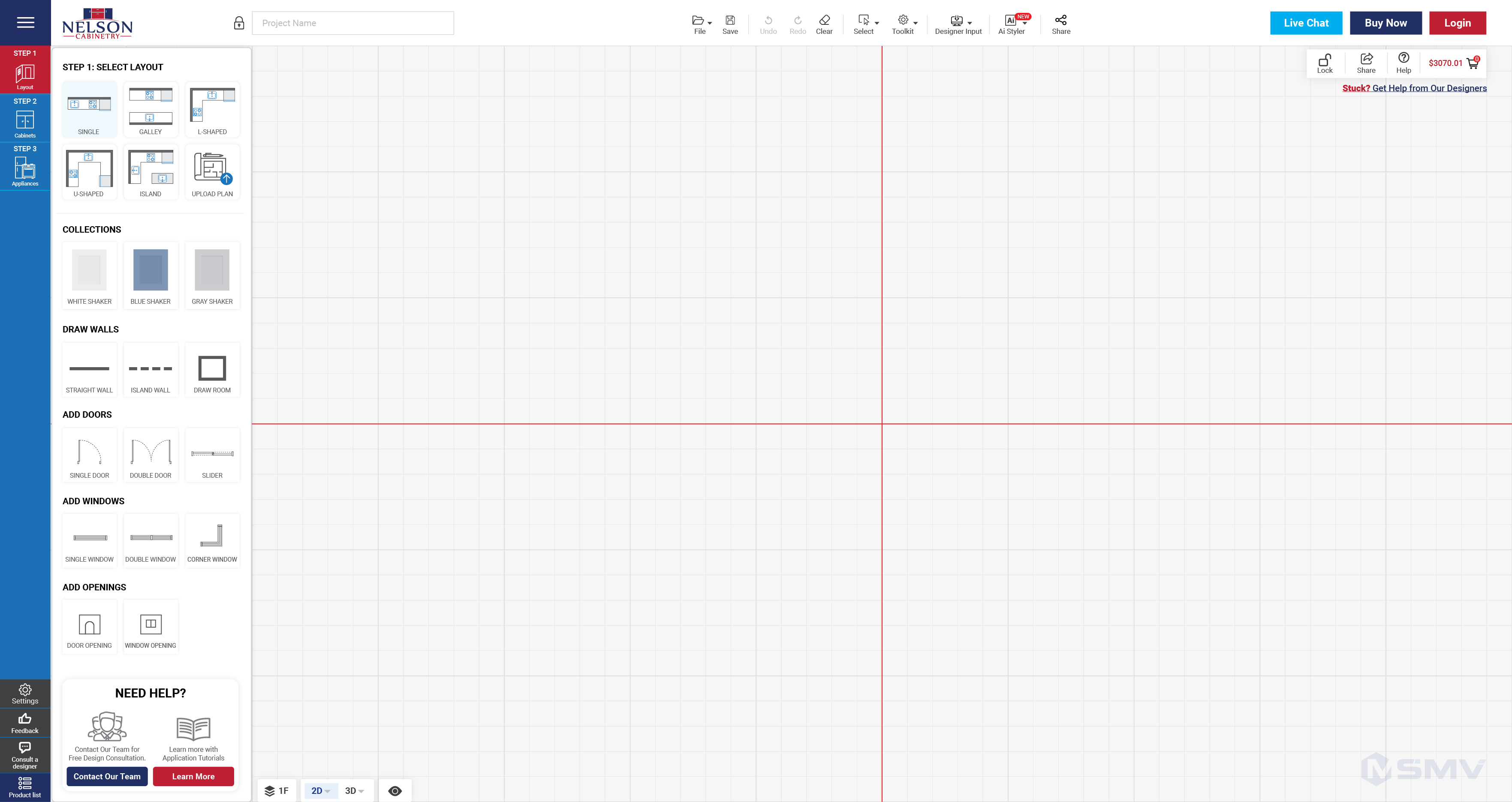 screenshot of MSMV Design